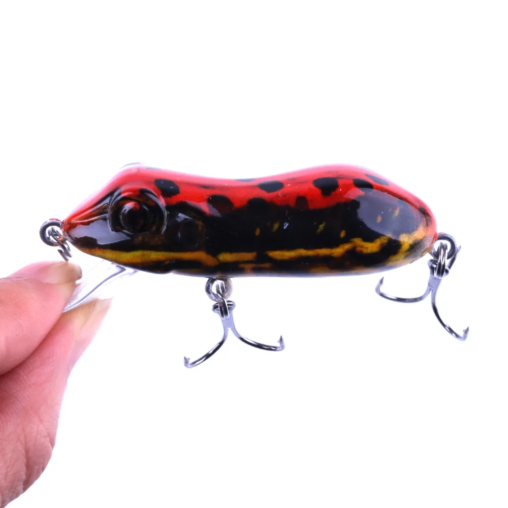 

1PC 5cm-1.96"/10g-0.35oz Frog Lure Fishing Lures Topwater Floating Ray Frog Artificial Minnow Crank Bait Pesca Isca