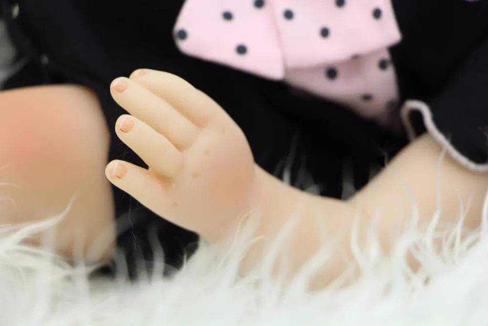 Силиконовая кукла Bebe reborn realista 22 дюйма 55 см мягкая alive для новорожденных куклы boneca