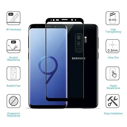 Maxannty Bulletproof Glass Film For Samsung Galaxy S9 Plus 9H Hardness Anti-scratching Oil Bubbles Fingerprint Protector | Мобильные