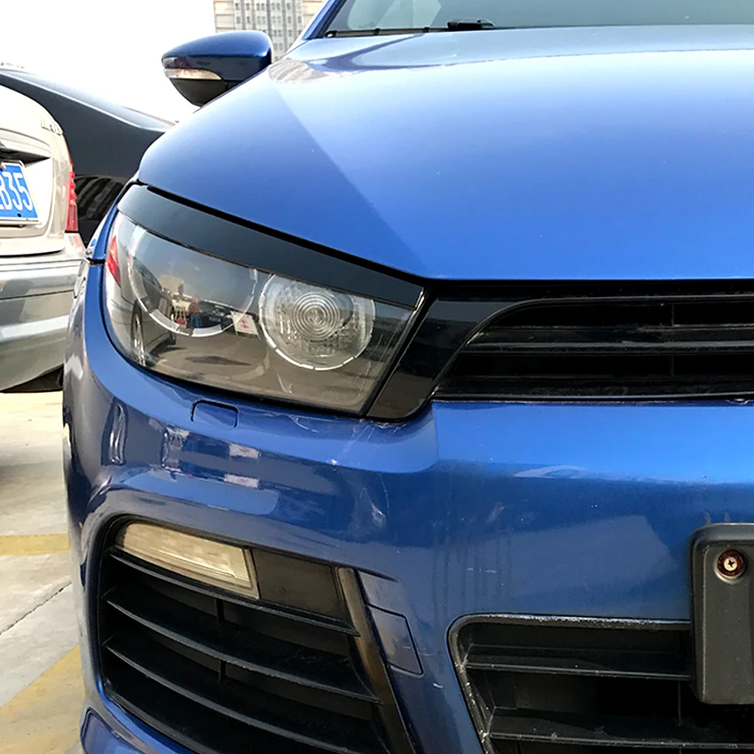 Для Volkswagen Scirocco R GTS 2008 2017 фары для бровей наклейки на веки Накладка аксессуары
