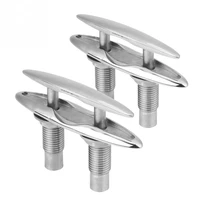 boat ship mooring dock neat cleat stainless steel double deck push pull cable bolt marine hardware bollard accessories
