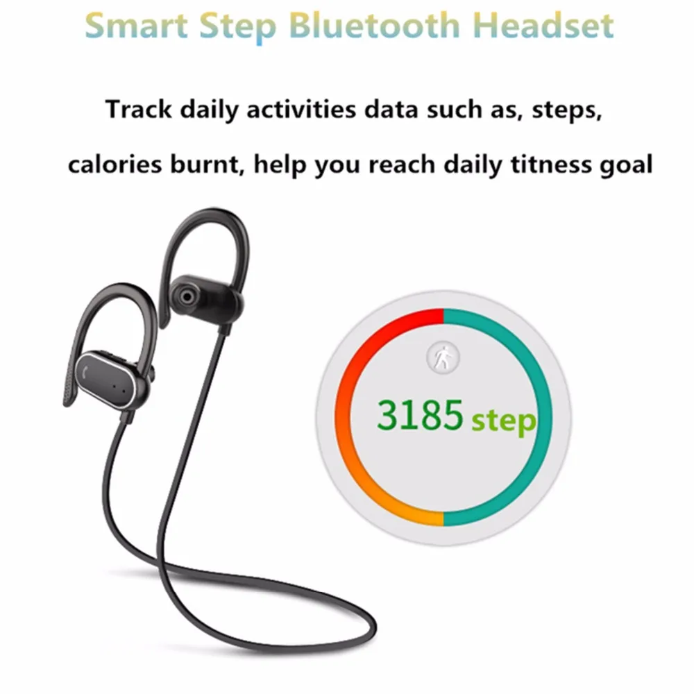 SOONHUA беспроводные Bluetooth наушники спортивные с защитой от пота HD 1080 голос 100 мм