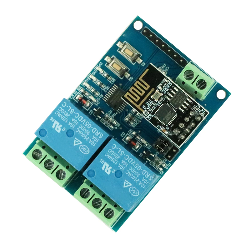 Релейный модуль ESP8266 двухканальный пульт дистанционного управления с Wi Fi 5 В для