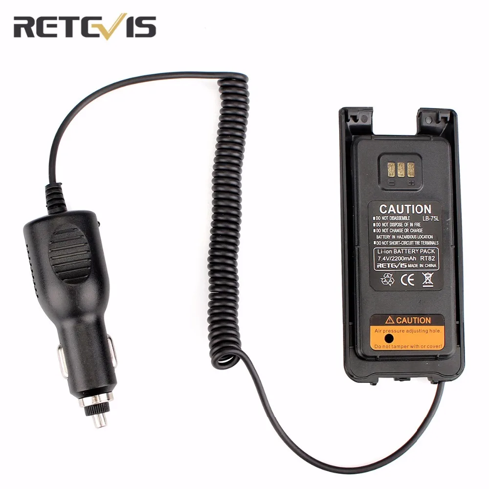 Автомобильный аккумулятор Eliminator черный 12В 24В Walkie Talkie аксессуары для Retevis RT82