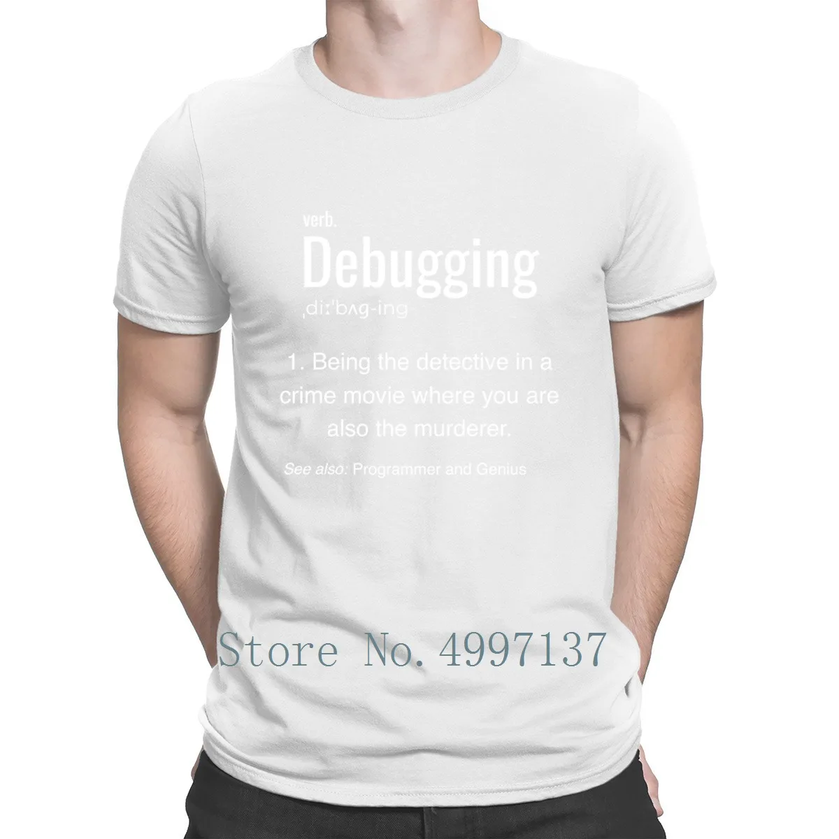 Debugging Definition Programmer Coder Developer футболка с буквенным принтом размер S-3xl летняя