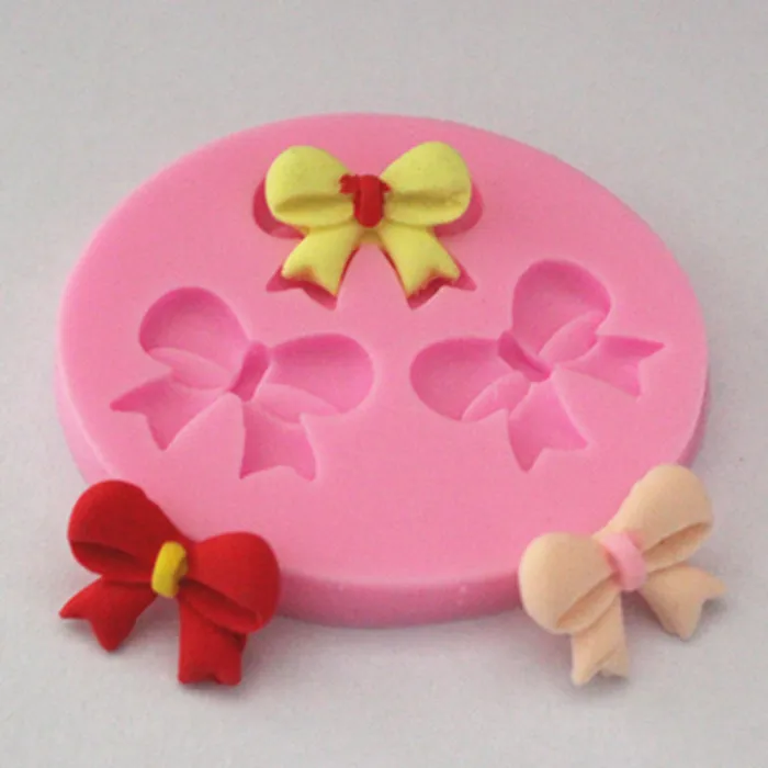 3 отверстия бант Бант дизайн Моделирование Украшение торта помадка шоколад