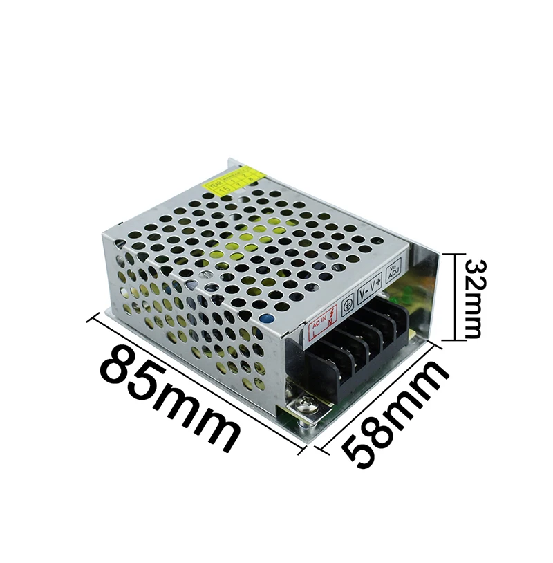 Светодиодный трансформатор высокой емкости 12 V 2A 24 W импульсный источник питания