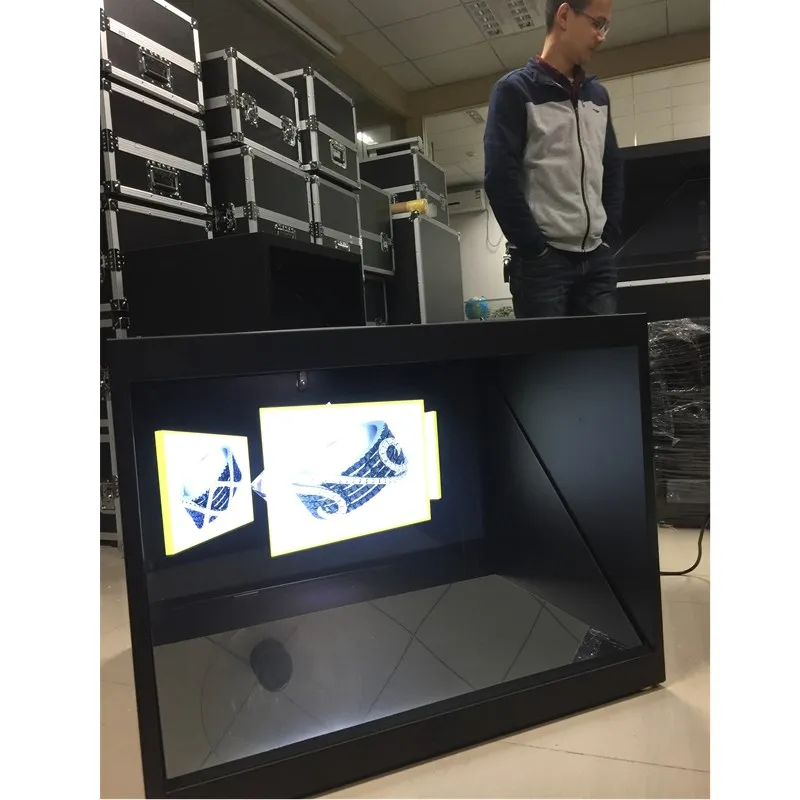 180 градусов 32 &quotFull HD голокуб 3D голоgrpahic дисплей витрина для рекламы | Электроника