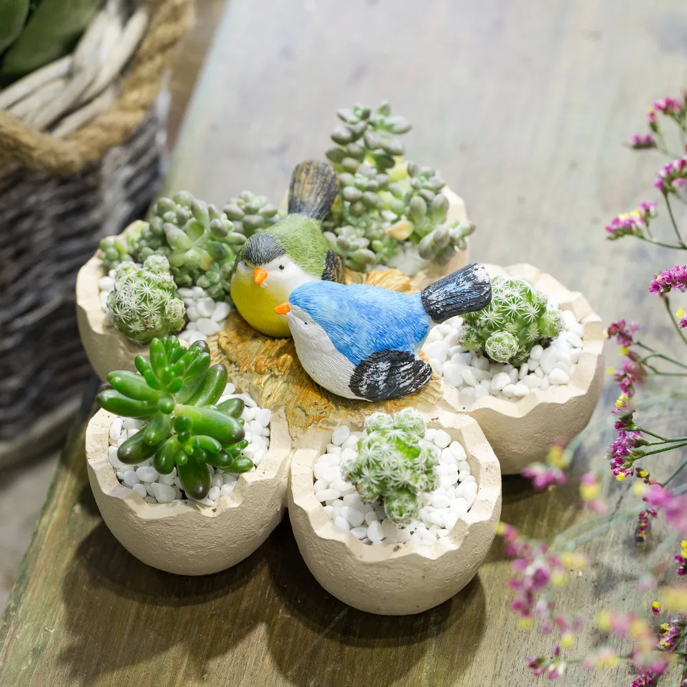 Офисный Настольный соковыжималка для птиц и гнездышков искусственные смоляные