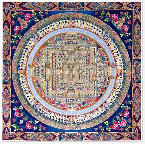 

CLSTROSE Time-Limited Hot Tibet Thangka Modern Wall Art Painting On Canvas Tibetan Mandala Om Yoga Faith For Buddha Home Decor