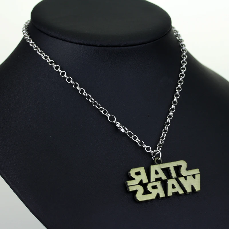 Millennium Falcon Star Wars ювелирные изделия Винтаж серебро Металл истребитель самолет кулон из фильма Готический стиль цепочки и ожерелья мужские