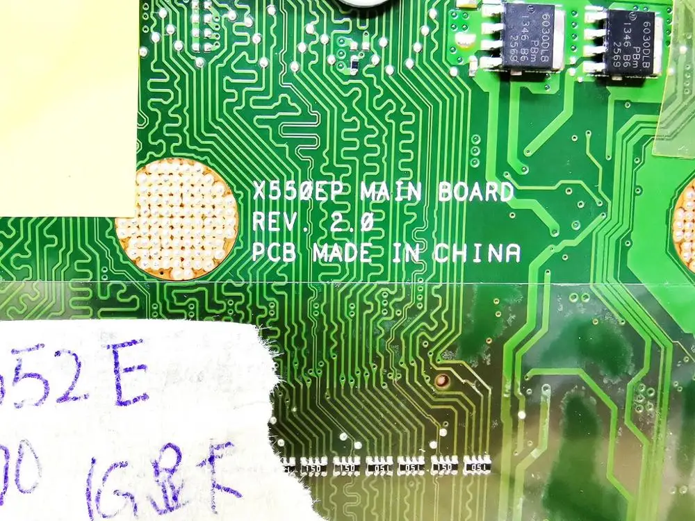Оригинальная материнская плата для ноутбука ASUS X550EP модель E1-2100 4 Гб HD8600M 1 ГБ REV 2 0