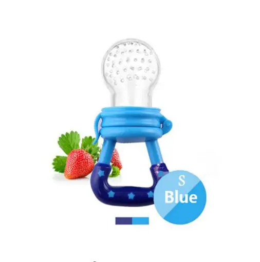 Pacifier Blue S Детское питание, соска для кормления, принадлежности для кормления фруктов, силиконовая соска, мягкий инструмент для кормления, силиконовая соска для детей - Цвет: Pacifier Blue S