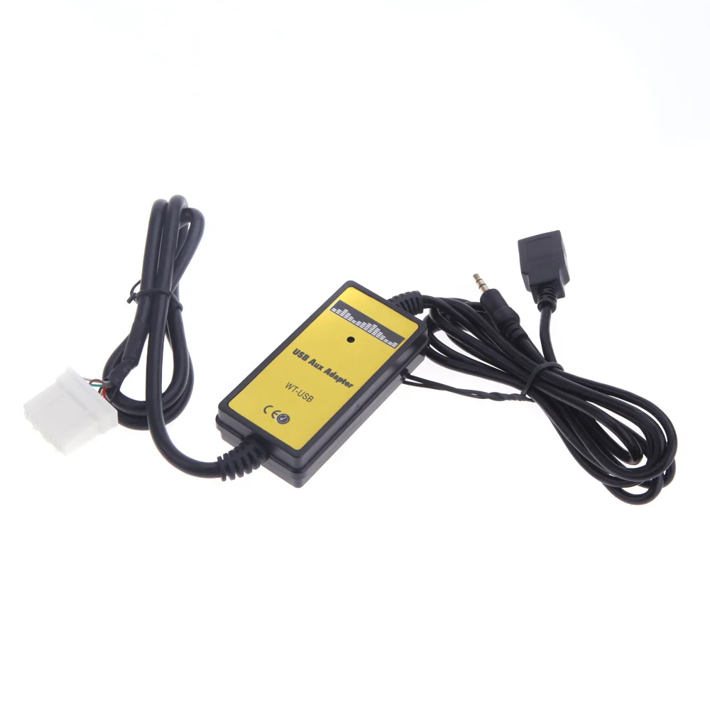 Автомобильный адаптер USB 3 5 мм Aux в автомобиль кабель для MP3-плеера Кабель AUX Mazda