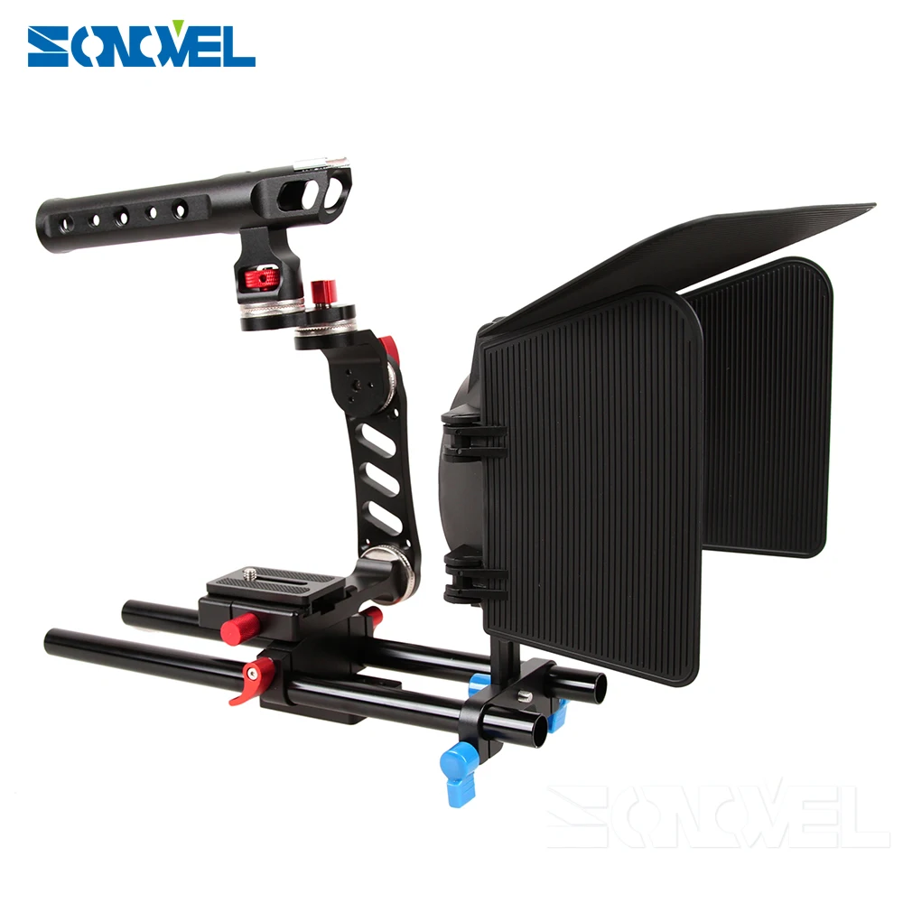 Стабилизатор для видеокамеры Sonovel DSLR 15 мм стержень клетка камеры ручка-держатель