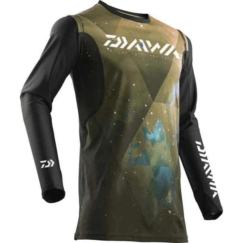 DAIWA одежда для рыбалки летнее пальто с длинными рукавами и защитой от холода, защита от солнца, быстросохнущие дышащие рубашки для рыбалки - Цвет: Цвет: желтый