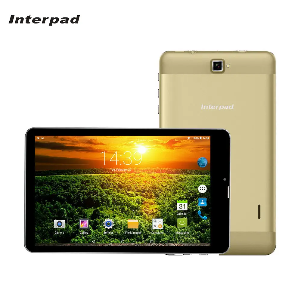 Interpad 7 дюймов Android Планшеты MTK6582 1 5 ГГц ips 2.5D изогнутый экран 1280*800 WiFi gps USB SIM телефон