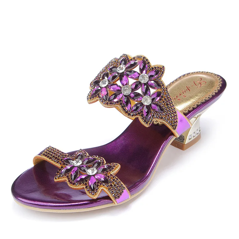 Женские сандалии на высоком каблуке с открытым носком размеры 11|style slippers|slippers for