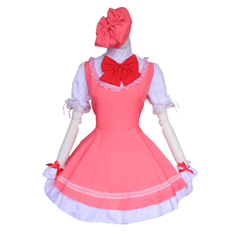 Brdwn Carcaptor Sakura женские КИНОМОТО Косплэй костюм борется с униформа фартук платье