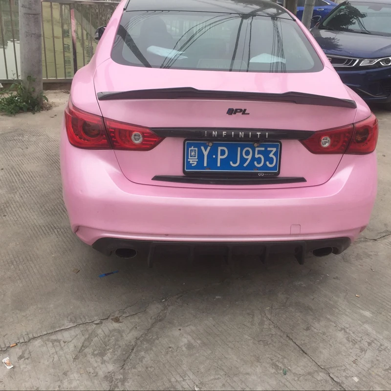 Спойлер PSM Style из углеродного волокна задний багажник крыло подходит для Infiniti Q50