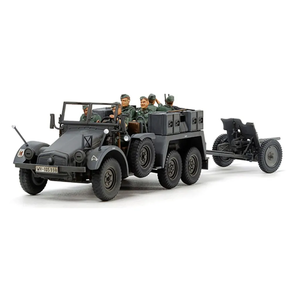 Tamiya 32580 1/48 немецкий 6x4 буксировочный грузовик Kfz 69 с 3 7 см Pak Военная сборка AFV