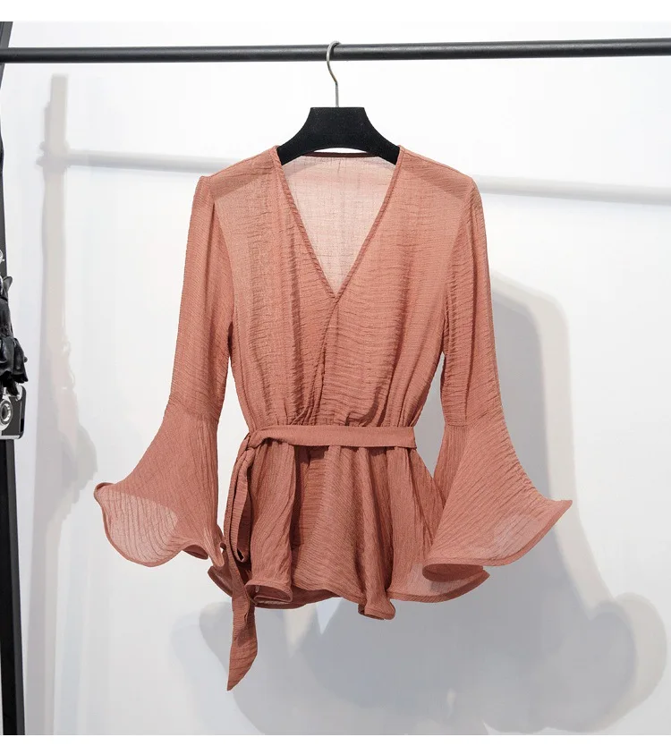 Женский винтажный комплект из 2 предметов Осенний топ с длинными рукавами +