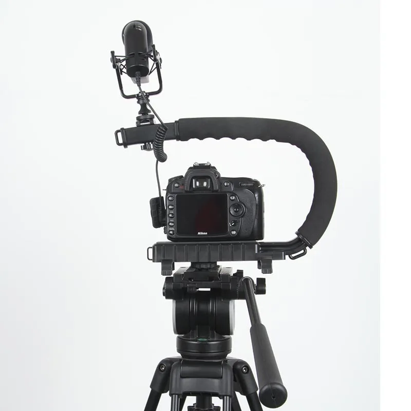 Держатель для вспышки U/C Ручной Стабилизатор с ручкой камеры DSLR SLR Mini DV