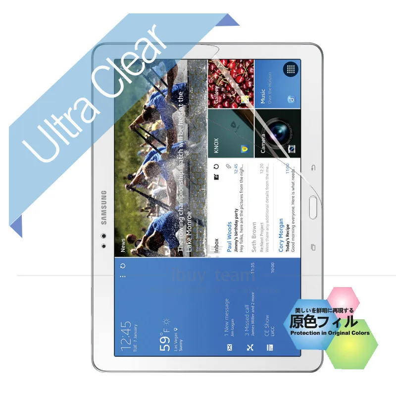 Ultra Clear LCD Screen Protector for Samsung Galaxy Tab Pro 10.1&quot Tablets Transparent Protective Film | Мобильные телефоны и