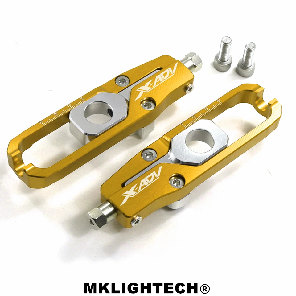 MKLIGHTECH мотоциклетные алюминиевые цепи регуляторы натяжные для HONDA XADV X-ADV 300 750 1000