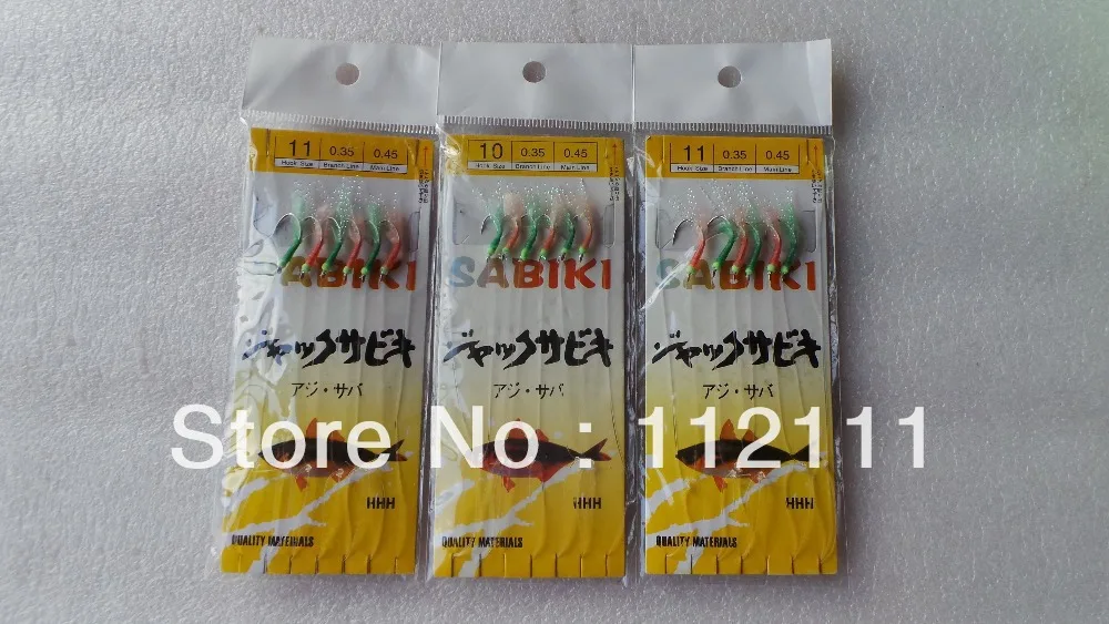 30 шт. рыболовные приманки sabiki (9 # крючок 10 и 11 смешанный)|fishing lure|fishing sabikisabiki lures |