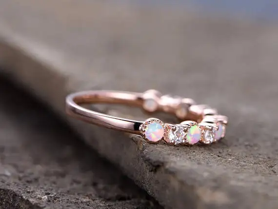 Moonstone CZ Cubic Zirconia Engagement Ring 925 Sterling Silver white Yellow Rose Gold Plated Stacking Wedding Bridal Fashion | Украшения и