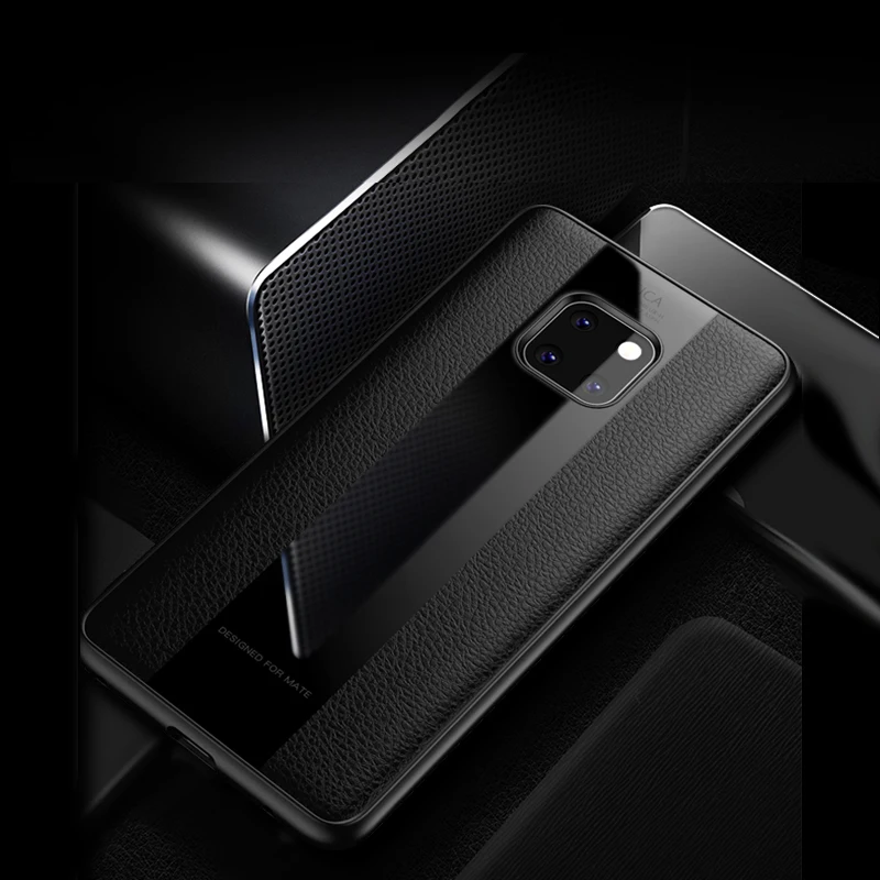 Роскошный чехол для huawei mate 20X кожаный мягкий силиконовый из оргстекла 20 Pro Телефон