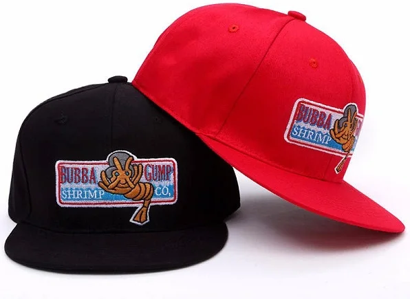 Ретро Кепка bubba gump креветки Co. Фильм Форрест Гамп 80 s Snapback Cap плоский шлем счета red hat