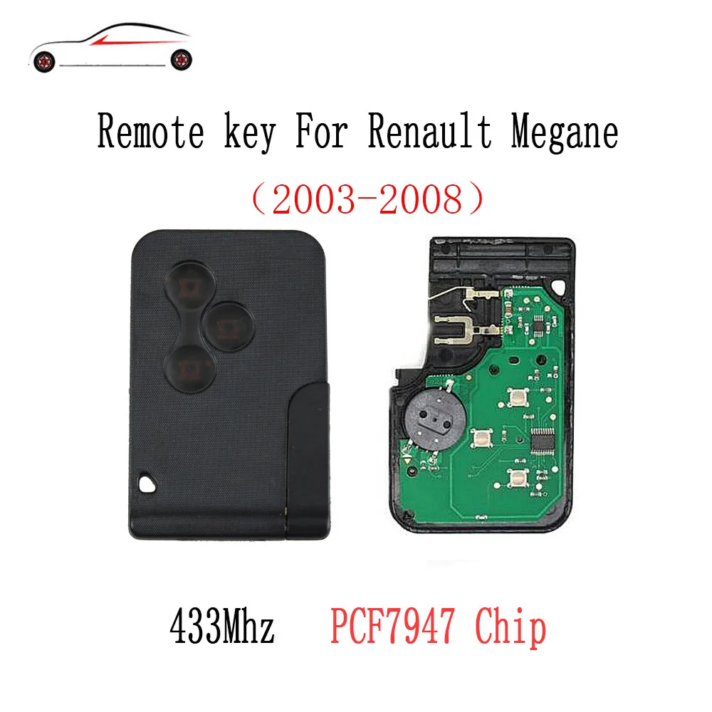 Чип транспондер GORBIN 434 МГц PCF7947 Smart Remote Key Keyless для Renault Megane Scenic 2003 2004 2005 2006 2007 2008