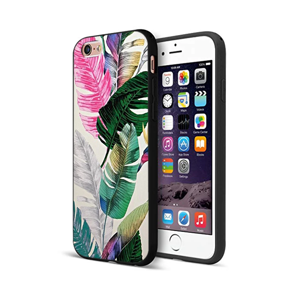 Черный чехол из ТПУ для iphone 5 5s se 6 6s 7 8 plus x 10 силиконовый XR XS 11 pro MAX с летними