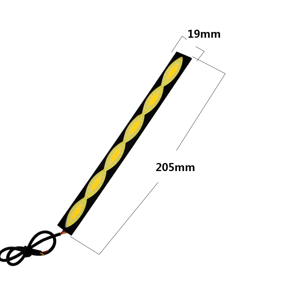 YM E Bright 2 пары 12 в белый + янтарный 205 мм 120 SMD COB 4 Вт дневные ходовые огни лм дневной
