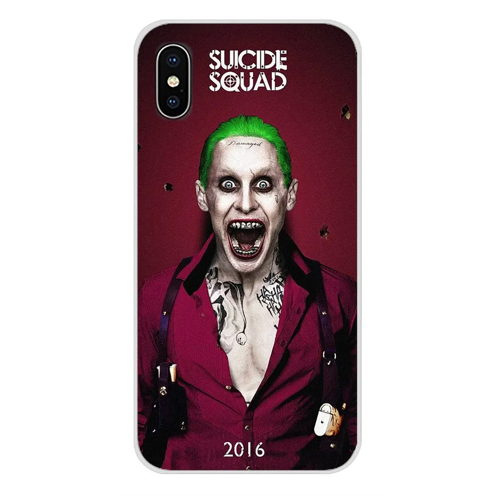 Аксессуары чехлы для телефонов Joker Suicide Squad DC Comics Xiaomi Redmi 4A S2 Note 3 3S 4 4X 5 Plus 6 7 6A Pro Pocophone