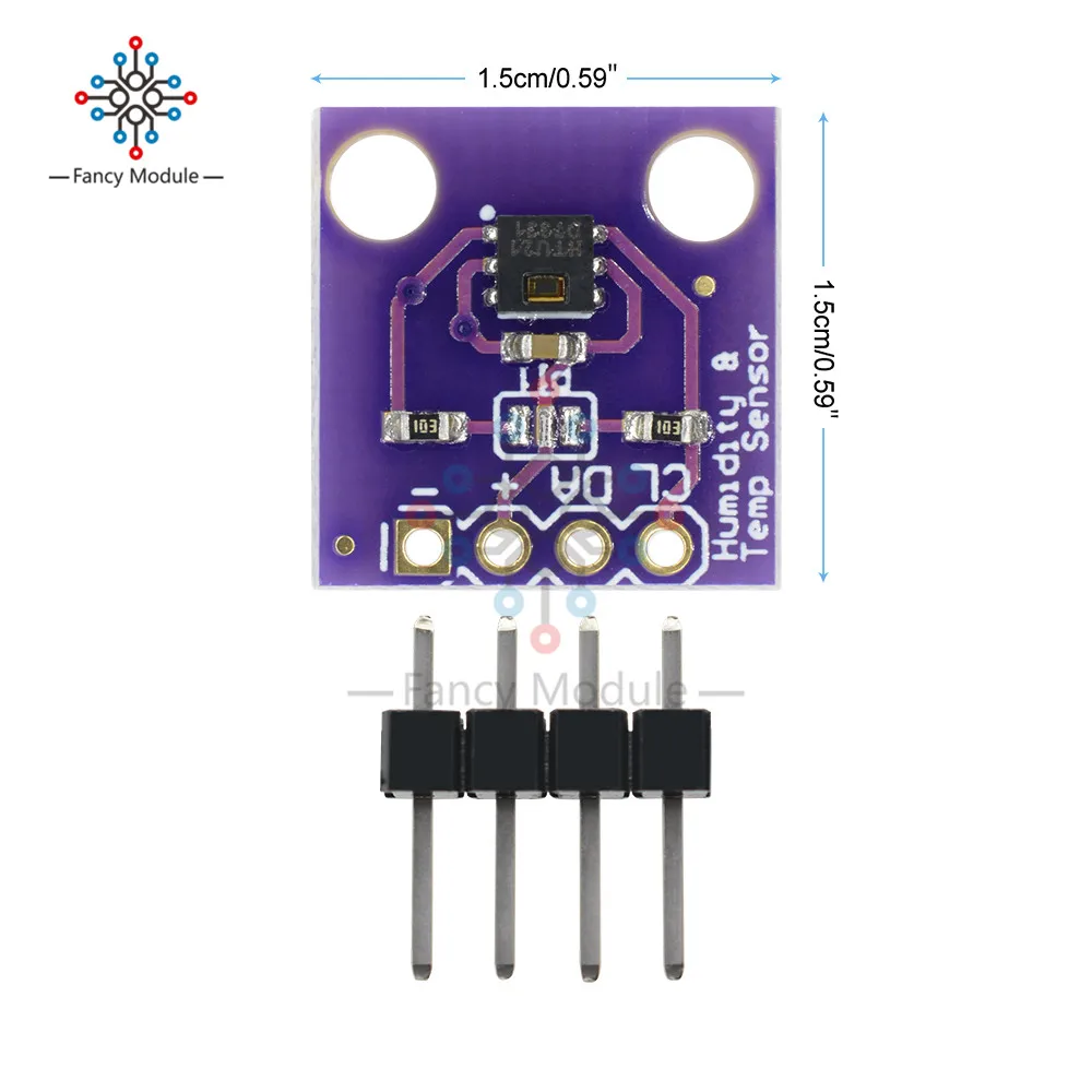 Датчик температуры и влажности GY-213V-HTU21D I2C заменить SHT21 SI7021 HDC1080 модуль |