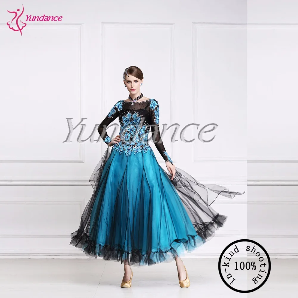 

2017 New Arrival Graceful Customized Standard Ballroom Dance Dresses For Competition Woman B-15109