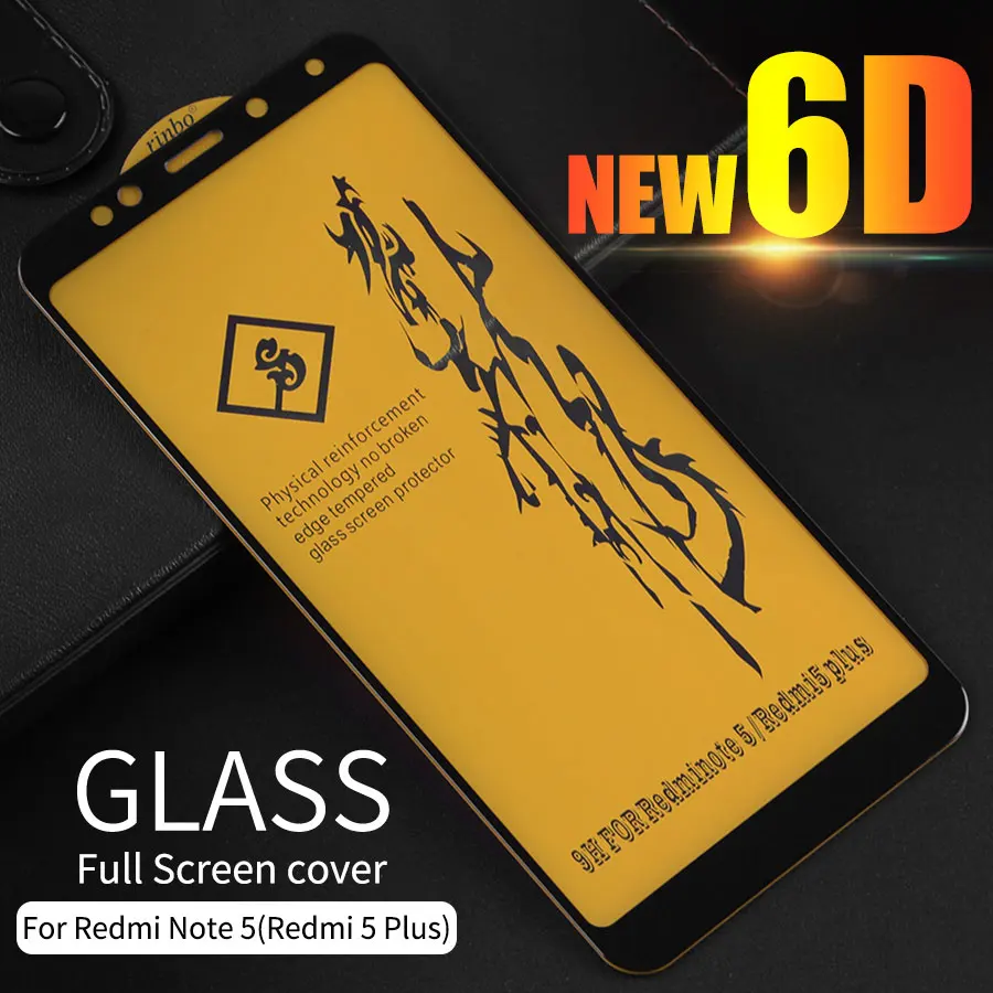 Jappinen НОВЫЙ 6D Полный Клей закаленное стекло для Xiaomi Redmi Note 5 полное покрытие экран