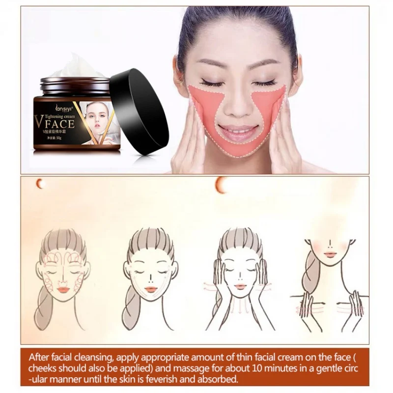 Slimming Face Lifting Cream Firming V-line Massage Anti-aging-wrinkle Moisturizing Beauty 3d | Красота и здоровье