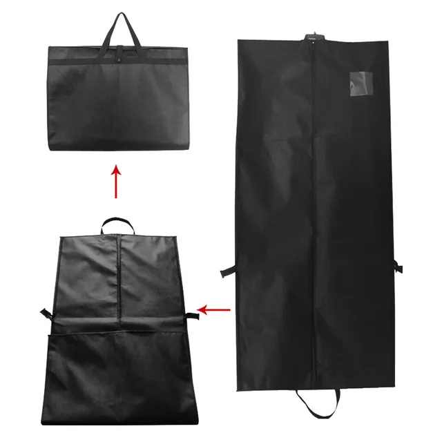 Длинная двухсекционная Портативная сумка для хранения одежды и костюмов