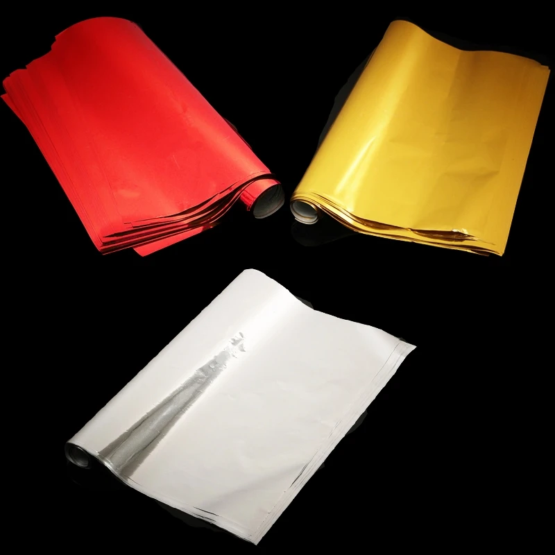 50 Sheets A4 Gold Silver Hot Stamping Transfer Foil Paper Laminator Laminating Laser Printer Business Card Craft 29x21cm | Дом и сад