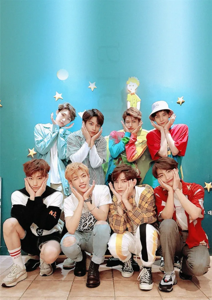Ateez музыкальная группа плакаты настенные принты глянцевая бумага хорошее качество украшения спальни