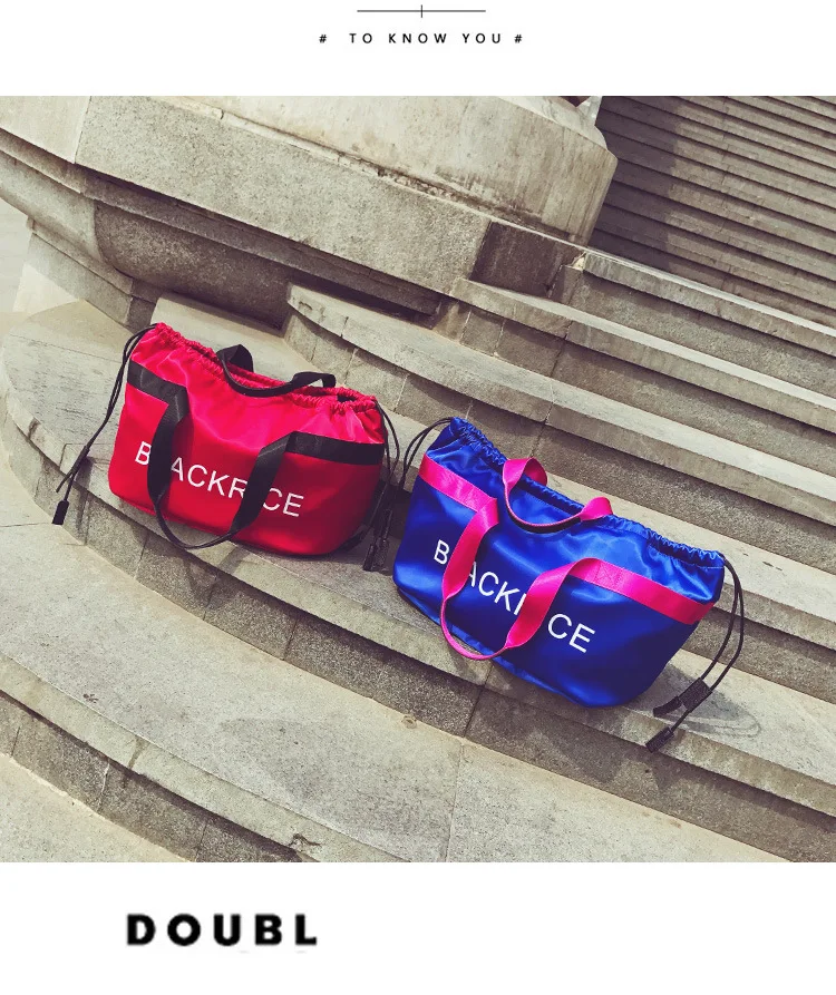 Письмо модный бренд Оксфорд Gym Bag для фитнес для женщин спортивная сумка чехол для мусора путешествия вещевой мешок женский