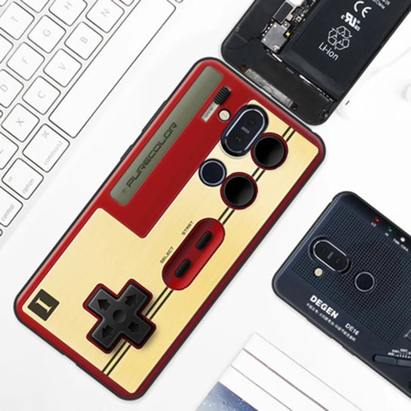 Силиконовый чехол для Nokia 8 1 2018 TA-1131 мягкий с рисунком в стиле ретро Nokia8.1 защитный |