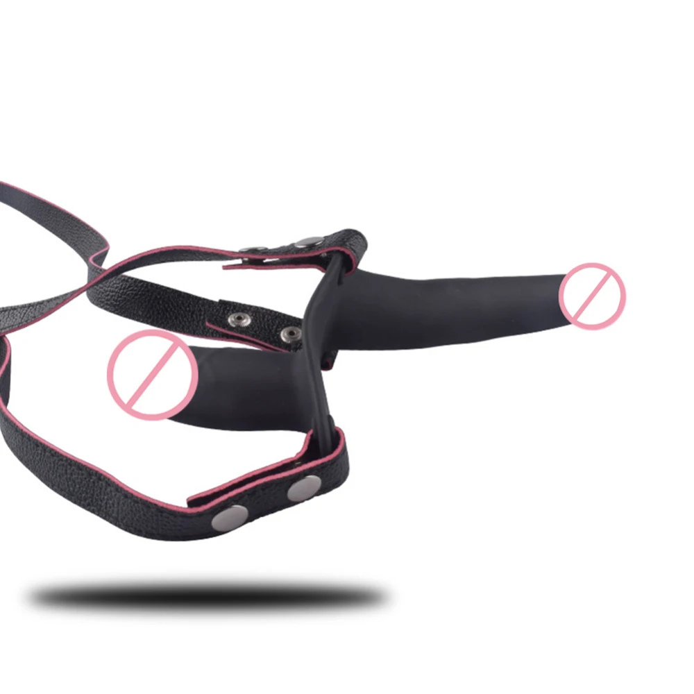 Силиконовые секс-игрушки для взрослых Регулируемая кожаная одежда Двойные