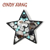 CINDY XIANG большой кристалл крест Броши для женщин Модные Винтажные зимние булавки вечерние аксессуары для свадьбы дизайн корсаж подарок