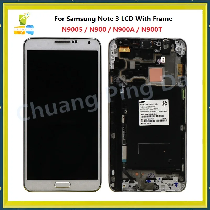 ЖК дисплей N9005 N900 N900A N900T для Samsung Galaxy Note3 с сенсорным дигитайзером в сборе Note 3
