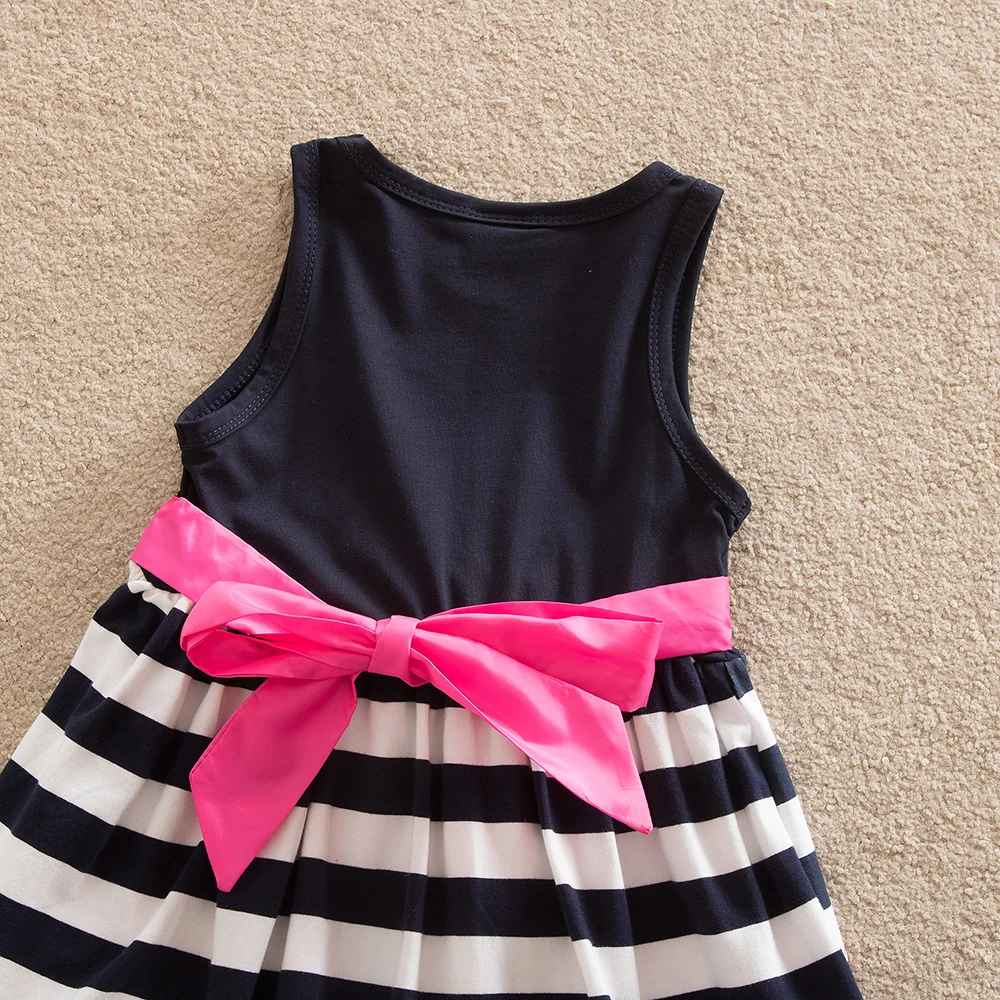 Аккуратная летняя одежда для девочек жилет без рукавов детская с рисунком